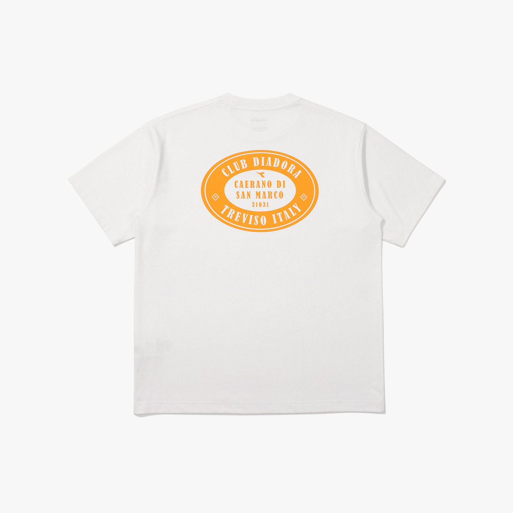 포지타노 서클 로고 반팔 티셔츠 OFF WHITE